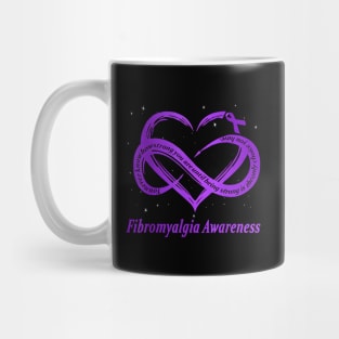 I Wear Purple For Fibromyalgia Awareness Warrior Mug